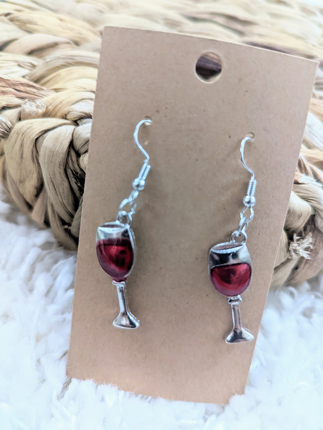 Wine earrings