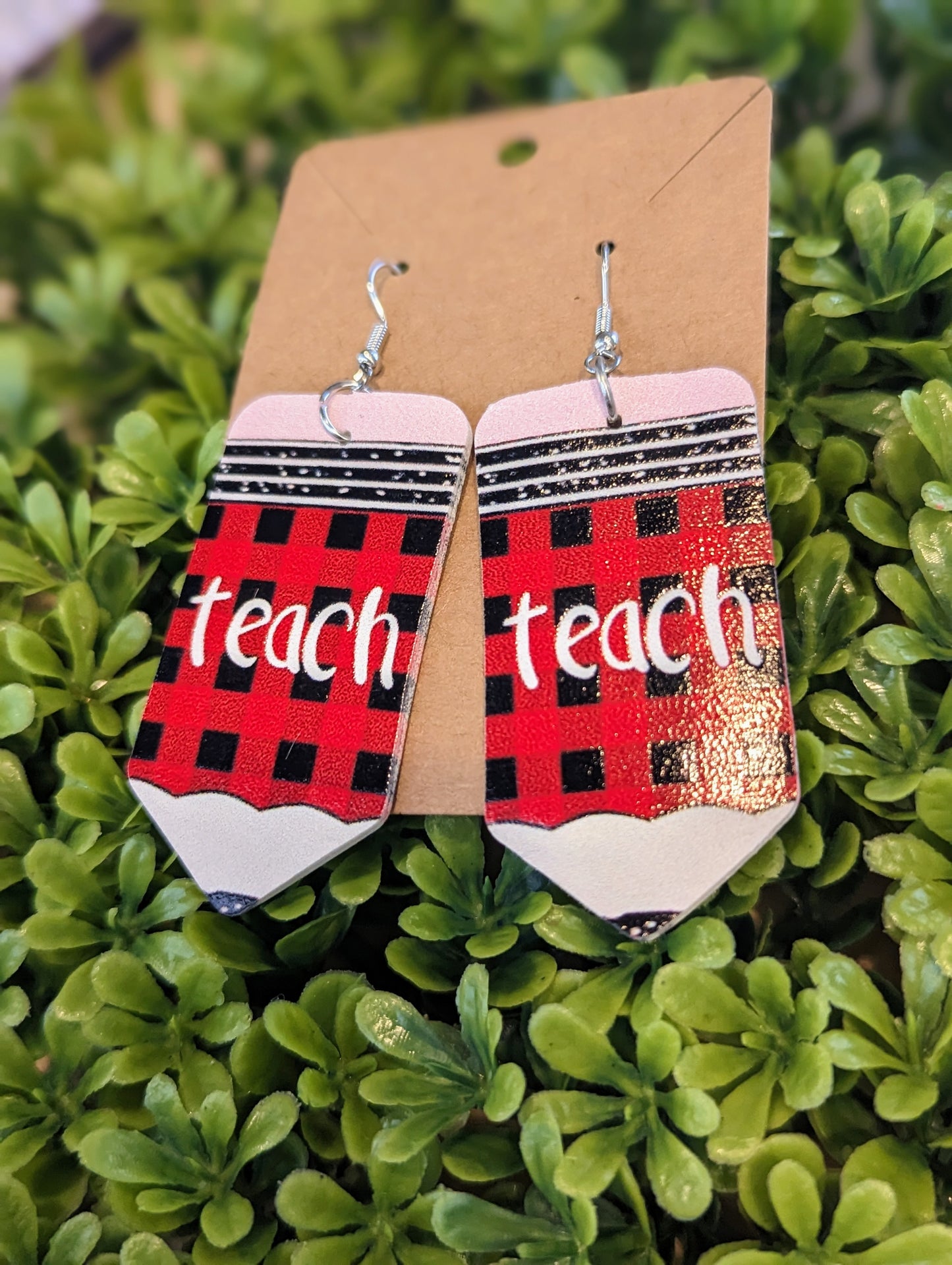 Teach earrings