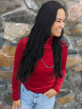 Load image into Gallery viewer, Red Velvet Turtle Neck