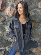 Load image into Gallery viewer, Zenana Grey Oversized Jacket