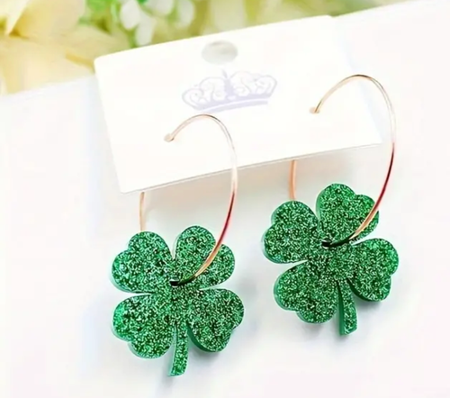 St. Patrick's Day Dangle Earrings