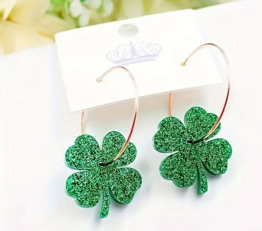 St. Patrick's Day Dangle Earrings