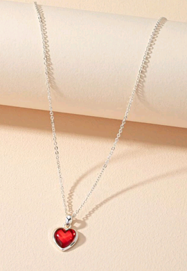Silver chain Classic Heart Necklace