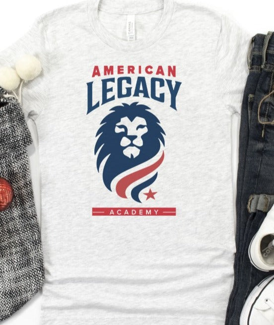 American Legacy Tee-Grey Ash Adult