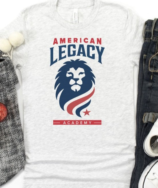 American Legacy Tee-Grey Ash Adult