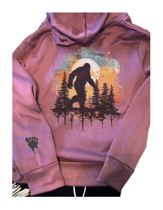 Sasquatch Zippered Hooded Sweatshirt Jacket