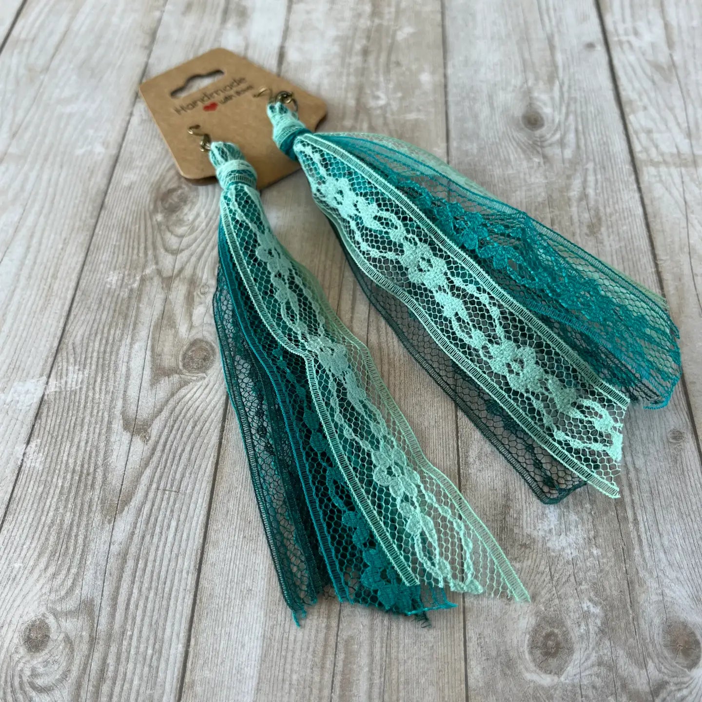 Open Window Studios Ribbon Tassel Earrings