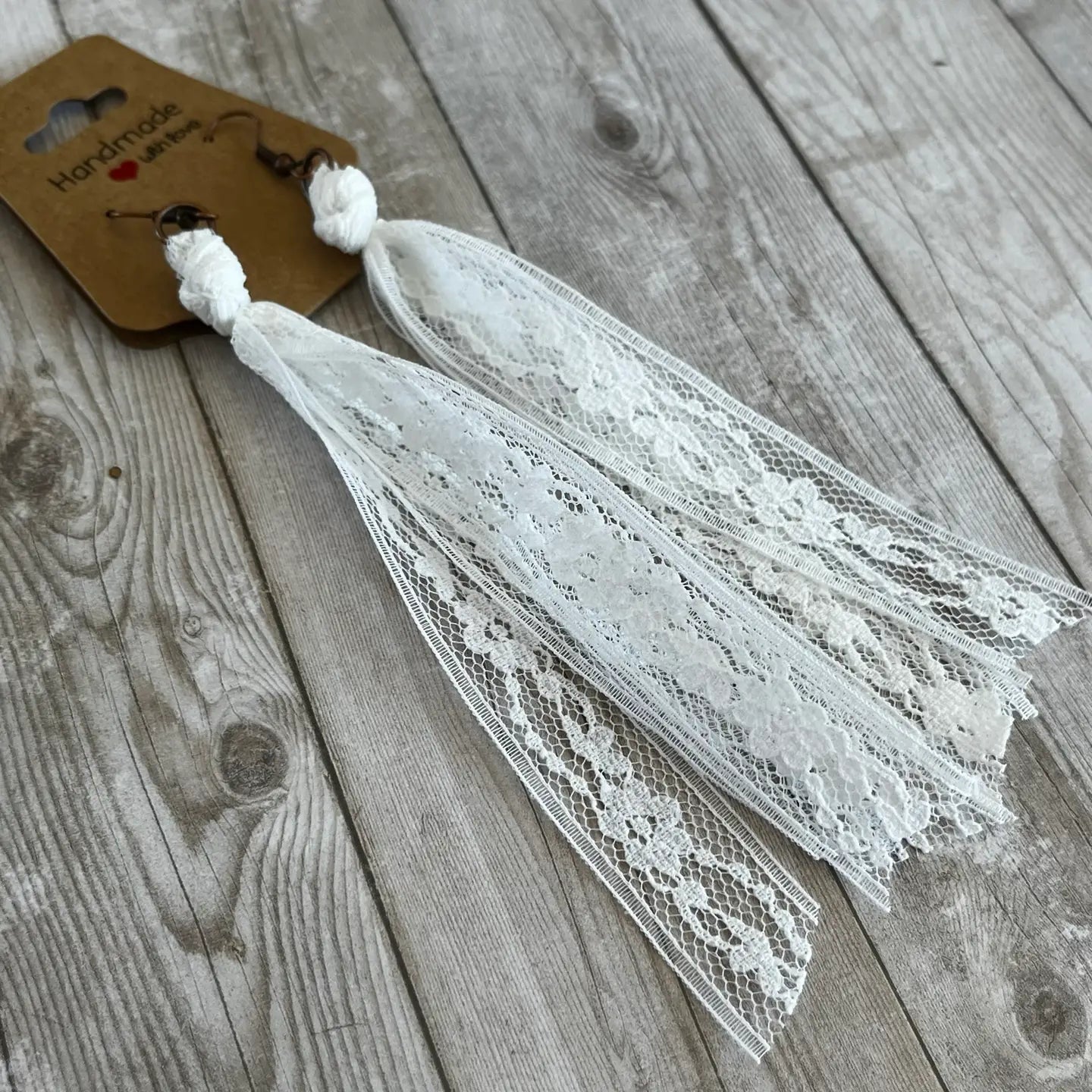 Open Window Studios Ribbon Tassel Earrings