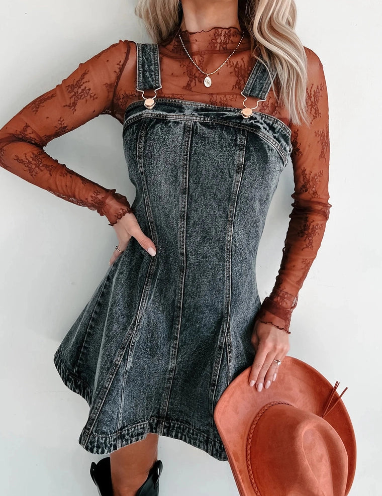 Denim Camisole Dress Overalls Skirt