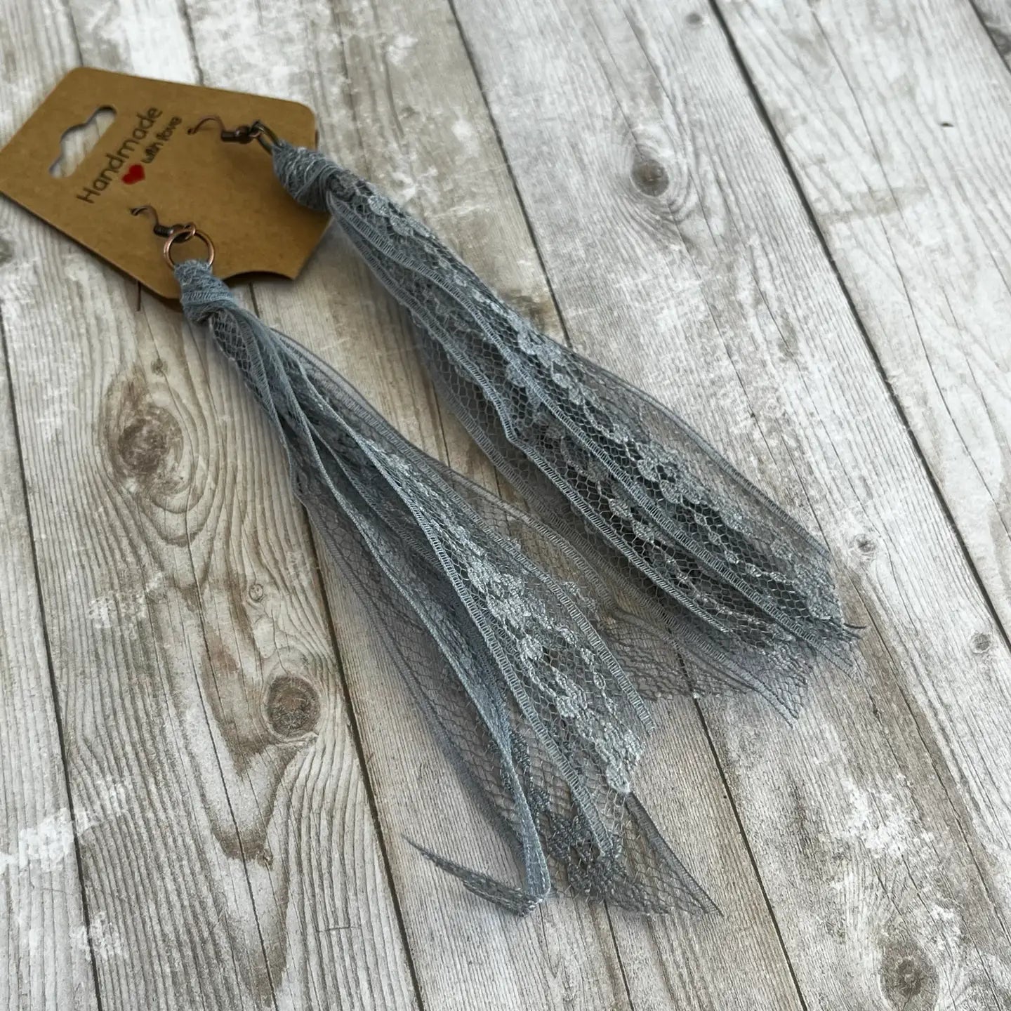 Open Window Studios Ribbon Tassel Earrings