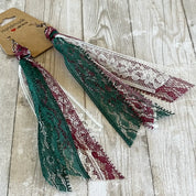 Open Window Studios Ribbon Tassel Earrings