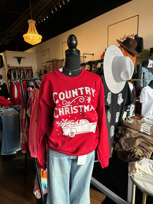 Red Country Christmas Sweatshirt