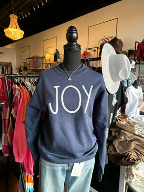 Navy Blue Joy Sweatshirt