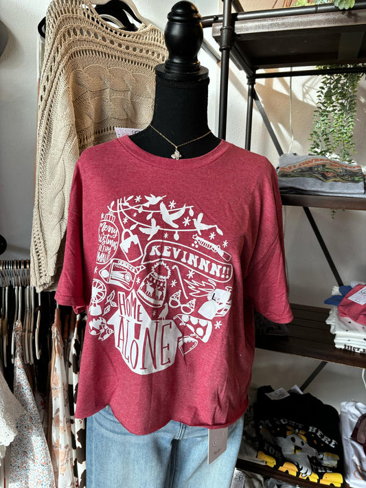 Red Christmas Cropped Tee