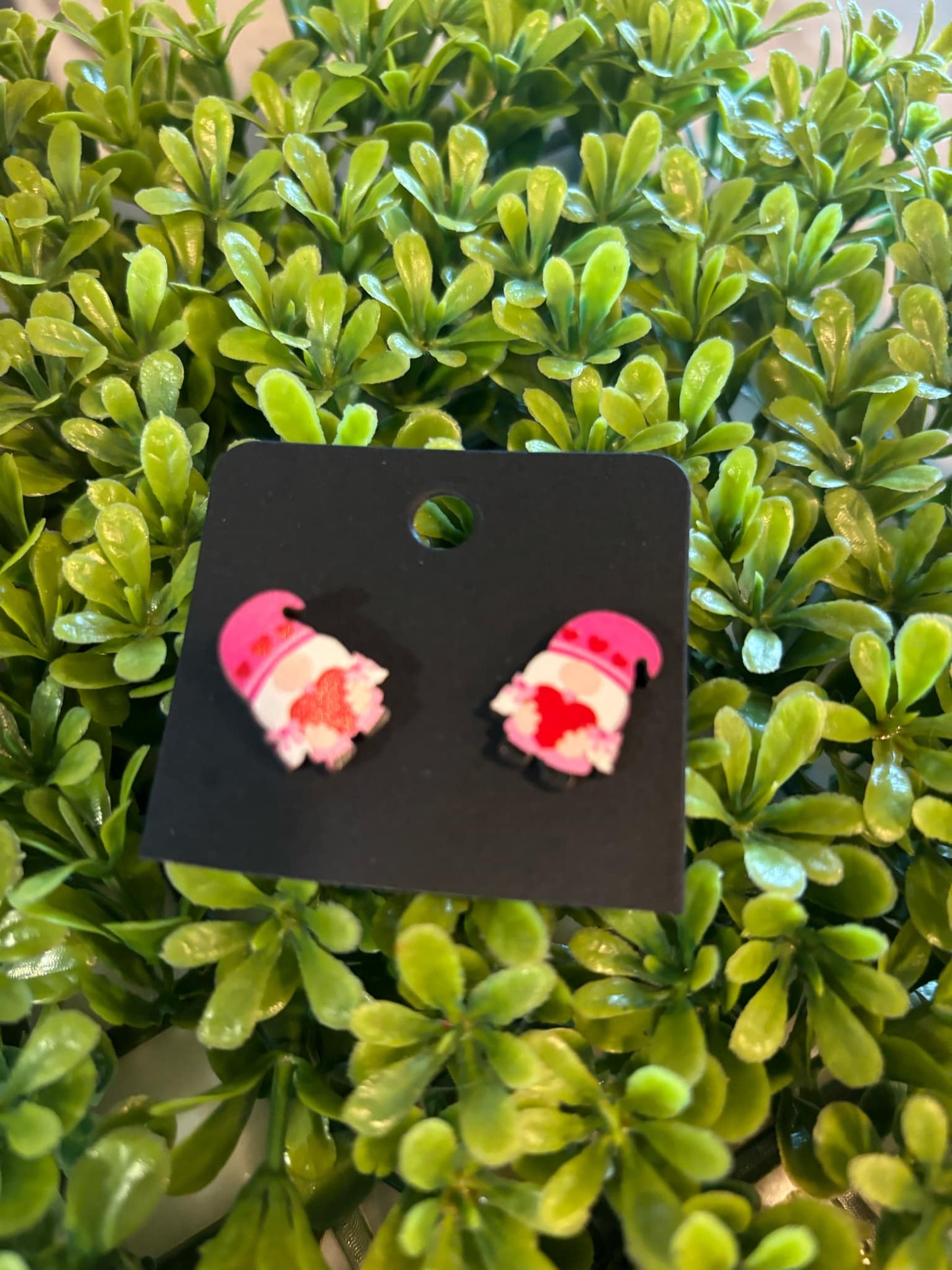 Valentines Gnome Earings