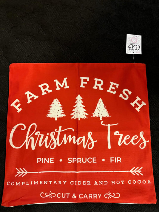 Farm Fresh Christmas Pillowcase