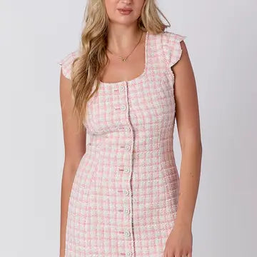 PInk and white stripe Dress