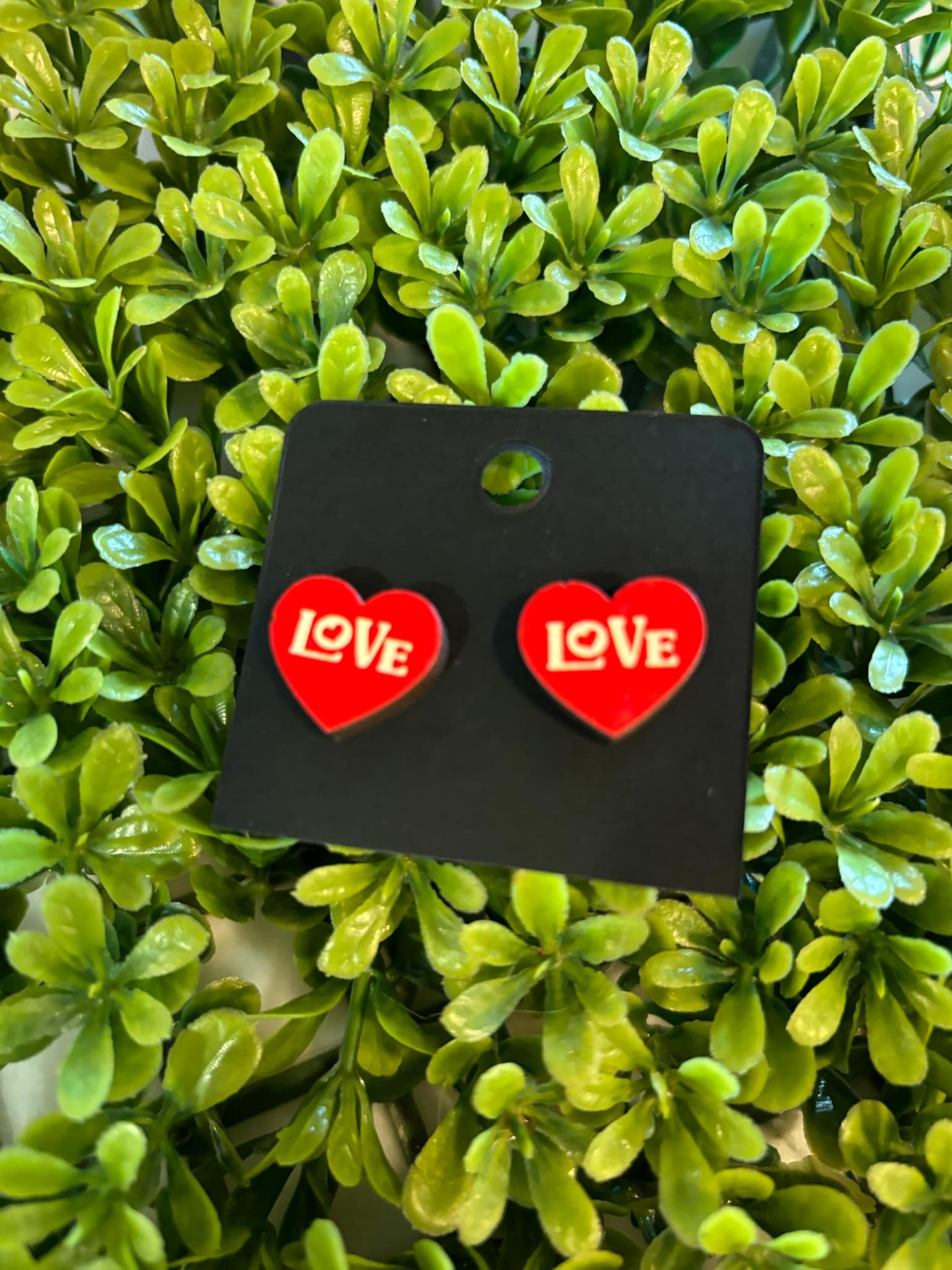 Red Heart love Earings