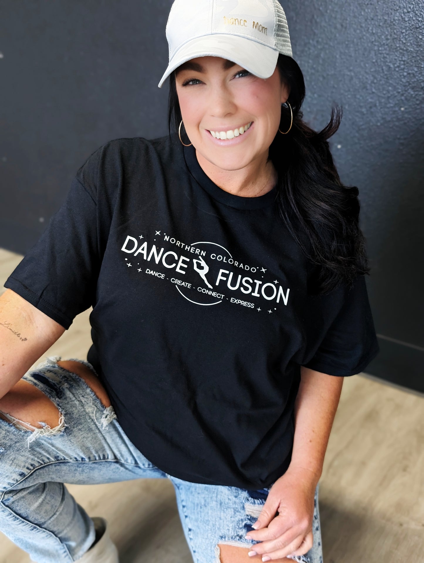 Dance Fusion Black Tee