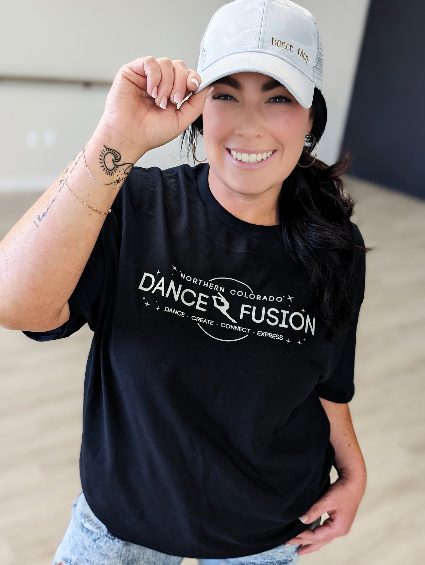 Dance Fusion Black Tee