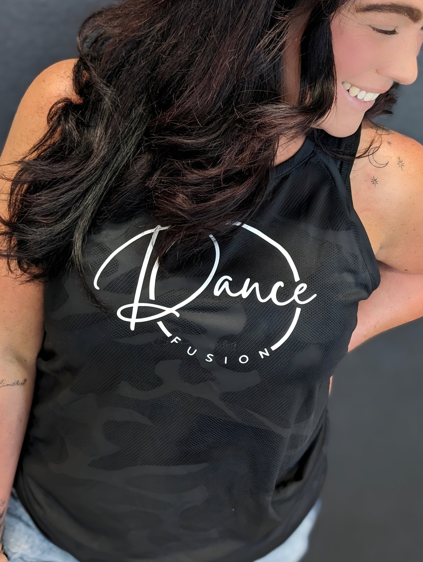 Dance Fusion Black Camo Tank