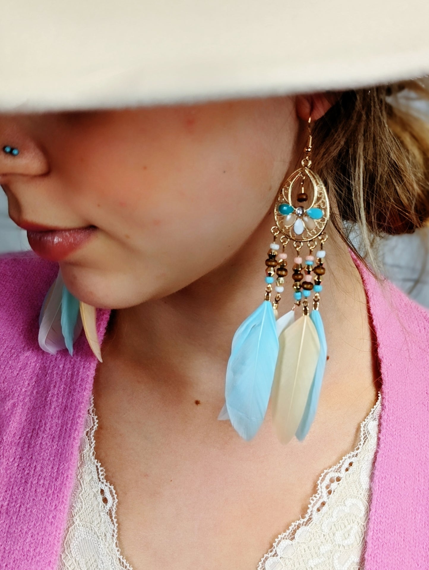 Heavenly Feather Earrings