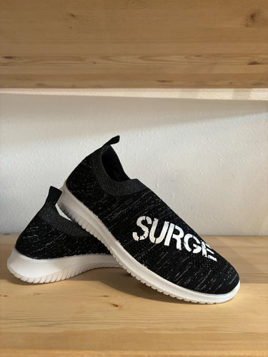 Black surge Glitter Slip On Shoe