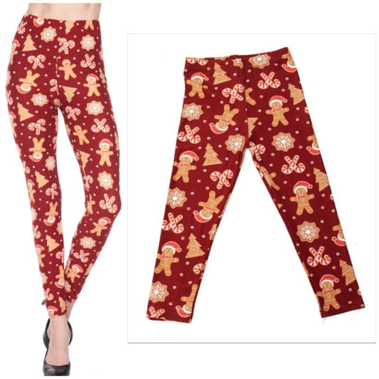 970. GINGERBREAD LEGGINGS - ADULT & KIDS