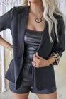 Load image into Gallery viewer, Black Leopard Lined Blazer