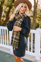Load image into Gallery viewer, Green Winter Thick Large Plaid Scarf