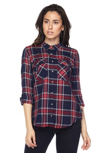 NAVY/RED FLANNEL