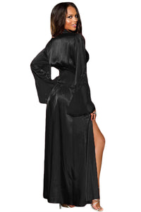 Black Glamour Valentine Long Robe