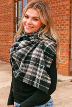 Load image into Gallery viewer, Black Winter Thick Large Plaid Scarf