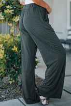 Load image into Gallery viewer, Green Women&#39;s Loose Wide Leg Drawstring Comfy Lounge Pants