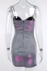 Solid Glitter Bodycon Cami Dress