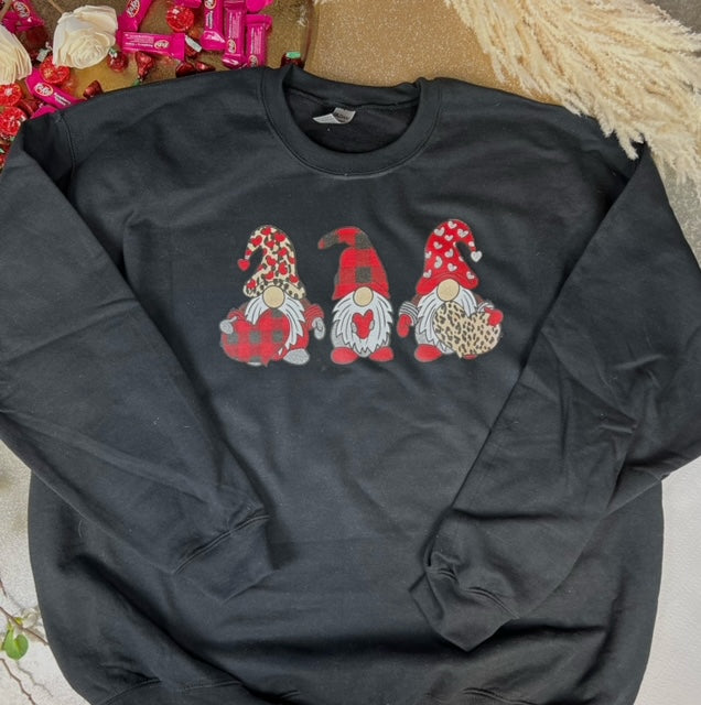 Valentine Gnome Crewneck Sweatshirt