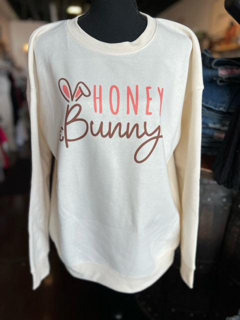 Butter Soft Honey Bunny Easter Crew Neck